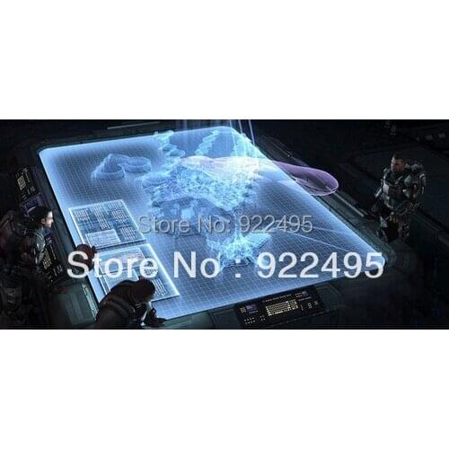 1.524m*3m Gray Holographic Film Rear Projection Display Portable Projector Screen Quick Free Delivery