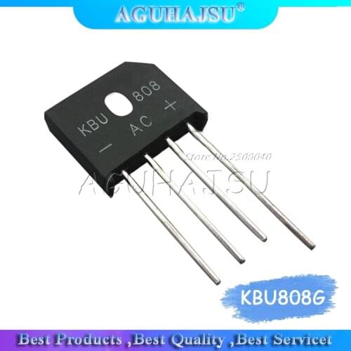 10PCS KBU808G KBU808 8A 800V diode bridge rectifier kbu808