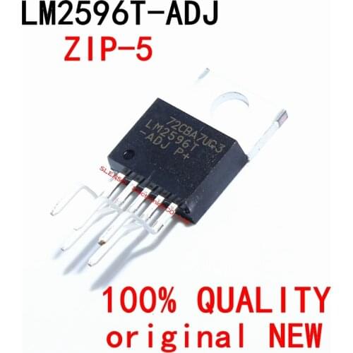 10pcs/lot LM2596T-ADJ LM2596T LM2596 2596T-ADJ Power Converter IC ZIP-5 In Stock