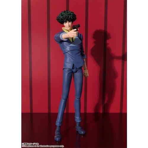 15cm BANDAI S.H.Figuarts Cowboy Bebop Spike Spiegel Bishasu Action PVC Collection Model Toy Anime Figure Toys For Kids