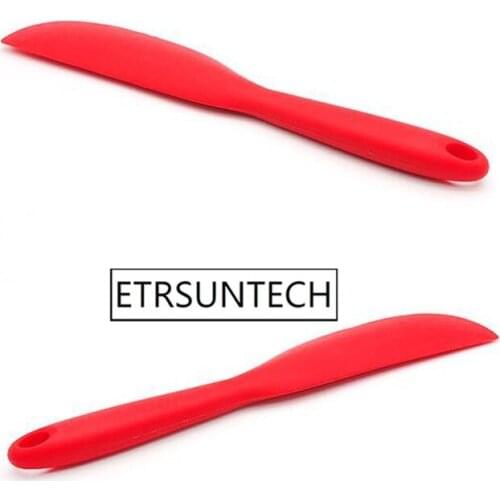 50pcs Butter Knife Silicone Cream Butter Cake Spatula Mixing Batter Scraper Brush Butter Mixer Cake Brushes Baking Tools