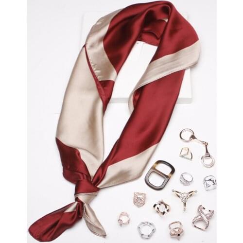 90*90cm TOP Silk superior quality 2color Scarves Women Foulard Square Hijab Scarf Ladies Shawl wrap muffler pareo female hijab