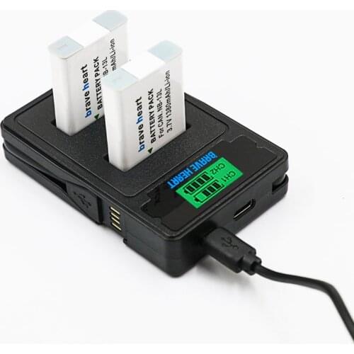 2x NB-13L NB 13L NB13L Battery For Canon G7X G9X G5X G7X Mark II G9X Mark II SX620 HS SX720 HS