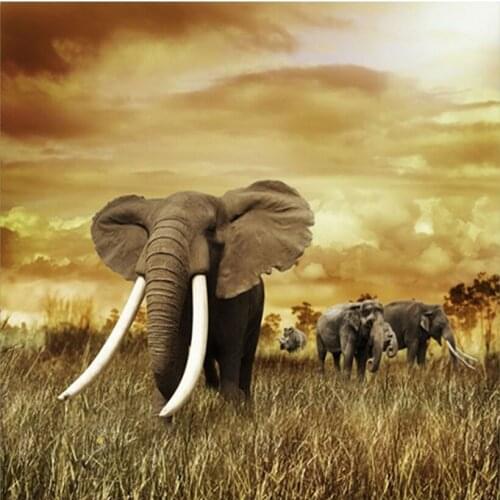 Elephant 70x70cm Needlework 3D DIY Diamond Painting Cross Stitch Sewing Knitting Needles Diamond Embroidery