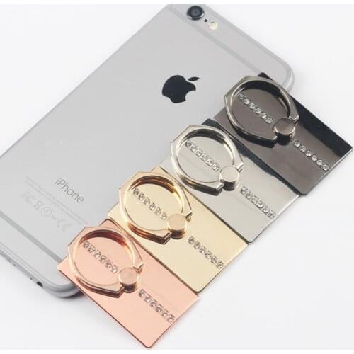 Diamond Mobile Phone Holder Ring Buckle Diamond-studded Long Diamond Ring Holder Metal Universal Mobile Phone Stand