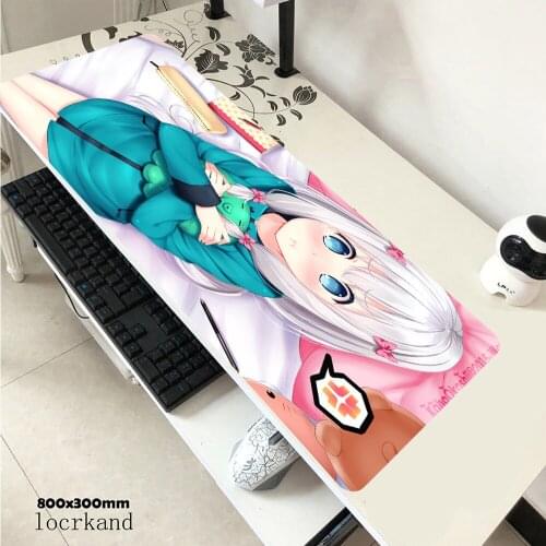 ANIME Izumi Sagiri Figure Mouse Pad Gamers Cute Sexy Girl PadMouse 90x40cm Rubber Mouse Pad Keyboard Computer Mat for Girl Boys