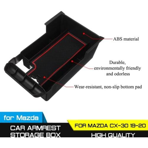 Auto Car Armrest Center for Mazda CX-30 CX30 2019 2020 Organizer Storage Box Glove Tray Holder Box