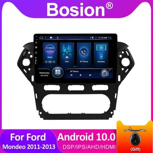 Bosion Android 10 Car DVD Multimedia Player For Ford Mondeo 2011-2013 GPS Navigation IPS DSP 4GB+64GB Car Radios 2 din