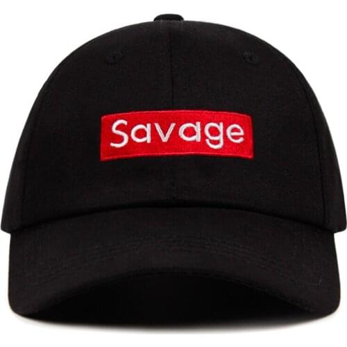 Savage Baseball Cap Embroidery Men Dad Hat Cotton Bone Women Snapback Caps Hip Hop Sun Fashion Style Kpop SAVAGE Caps