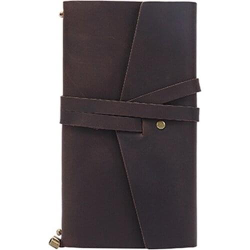 Crazy Horse Leather Journal Notebook Retro Handbook Diary Notepad Sketchbook M17F