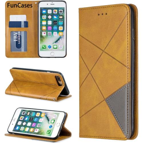Smart Phone Covers For coque iPhone 7 Plus Csse Flip Cover Telefoan sFor Apple iPhone telefoon 8 Plus 5.5" Flip Wallet Case Book