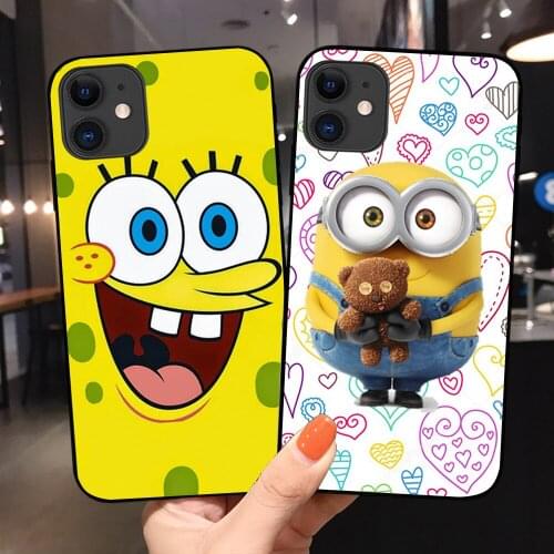 Phone Case For iPhone 11 Pro 6 6s 7 8 Plus X XR XS Max Cute Cartoon Flower Soft TPU Silione Case For iPhone 5 5S SE 2020 Cover