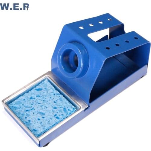 WEP Electric Soldering Iron Stand Holder with Welding Cleaning Sponge Soldering Iron Holder