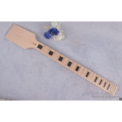 1pcs Electric guitar neck 24 fret Maple wood Fretboard Truss Rod Unfinished #885