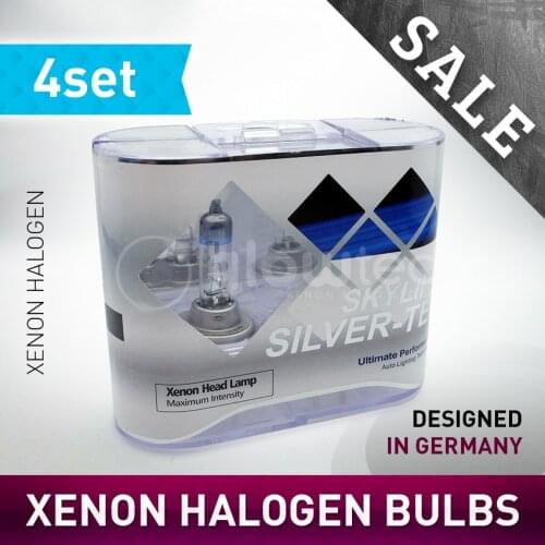 GLOWTEC H4 Halogen Bulbs (P43t)