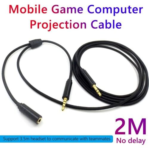 2m Chat Link Audio Adapter Cable for PS 4 PS4/Xbox One/Nintend Switch Compatible with HD60S HD60 Pro capture Card