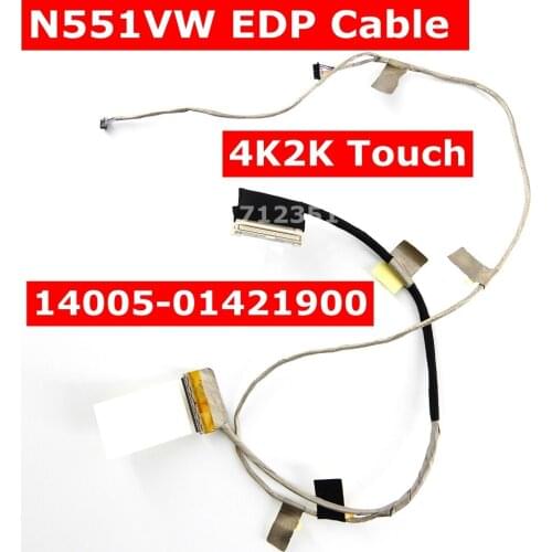 N551VW EDP Cable 4K2K Touch 14005-01421900 LCD/LED/LVDS Cable For Asus N551 N551V N551VW Laptop Screen Cable Line DC02C00CF0S