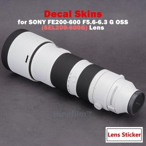 SEL200600G FE200-600mmF5.6-6.3 Lens Premium Skin for Sony FE 200-600mm f/5.6-6.3 G OSS Lens Anti-scratch Cover Film Wrap Sticker