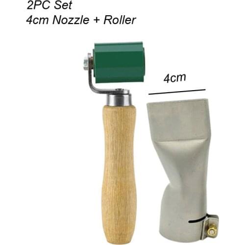Floor Repair Welding 4cm Nozzle Welding Tip For PVC Flat Nozzle Plastic Welder Tips Roller For Hot Air Torch Plastic Welding Gun
