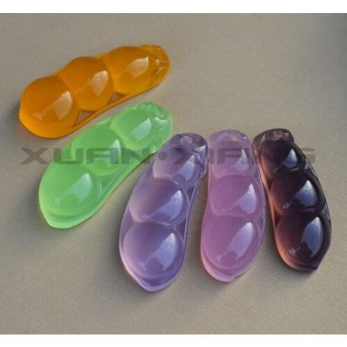 Drop Shipping Women Agate Necklace Pendant Natural Yellow Green Chalcedony Beans Pendant for Female Fashion Jewelry