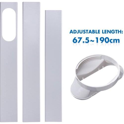 Adjustable Window Adaptor/Window Slide Kit Plate Exhaust Hose Tube Connector For Portable Air Conditioner Accessories Set 190cm