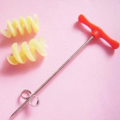 Potato Spiral Cutter Manual Roller Fry Cutter Making Twist Shredder Kitchen Gadget Cooking Tools Vegetable Slicer