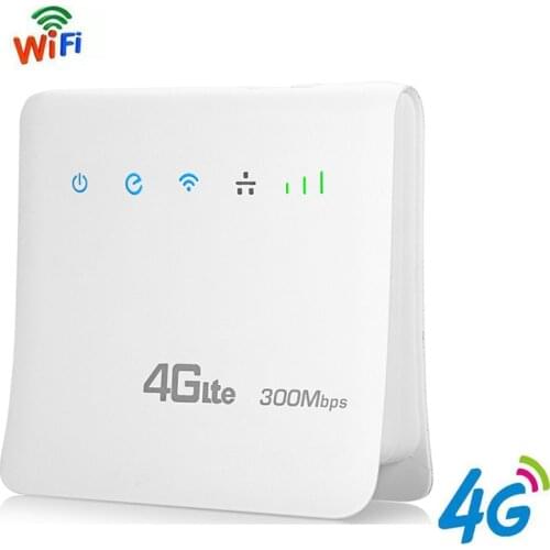 4G LTE CPE Wifi Routers Mobile Hotspots Wireless Broadband Repeater 300Mbps Router Unlocked with LAN Port Support AT&T SIM card