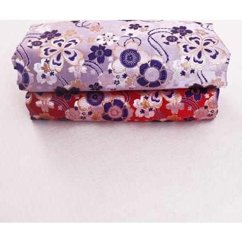 Pattern fabric brocade jacquard sewing garment fabrics for patchwork seam cheongsam kimono diy designer satin material