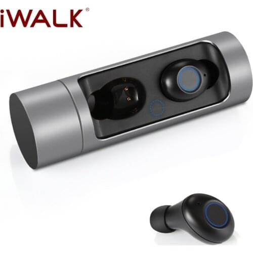 IWALK TWS Bluetooth 5.0 Earphone Waterproof Wireless Earphones with 500mAh Charging Case Standby Time 8 Days 2020 NEW Earbuds