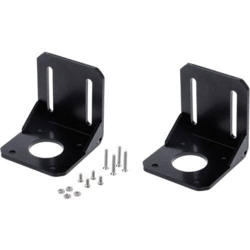 2018 High quality Mounting Bracket Holder For Nema 17 Stepper Motor 3D Printer Black 42mm Alloy Steel