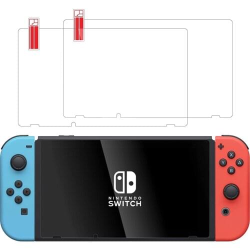 Tempered Glass for Nintendo Switch Screen Protector Scratch Crack Resistan Easy-Install Ultra-Thin HD Touch Screen Cover Film
