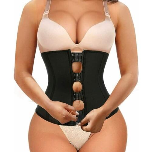 Miss Moly Women Waist Trainer Strap Corset Top With Zipper 3 Hook Tummy Control Full Body Shaper Waist Cincher Slimming Trimmer