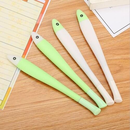 1pc Kawaii Little Fish Gel Pen Cartoon Student Black Water-Based Pen Office School Supplies Signature Stationery