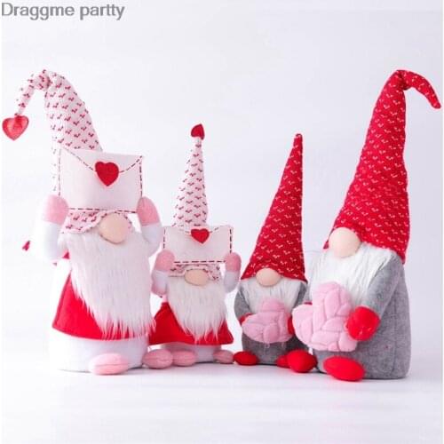 1pc Valentines Day Handmade Plush Dolls Home Decoration