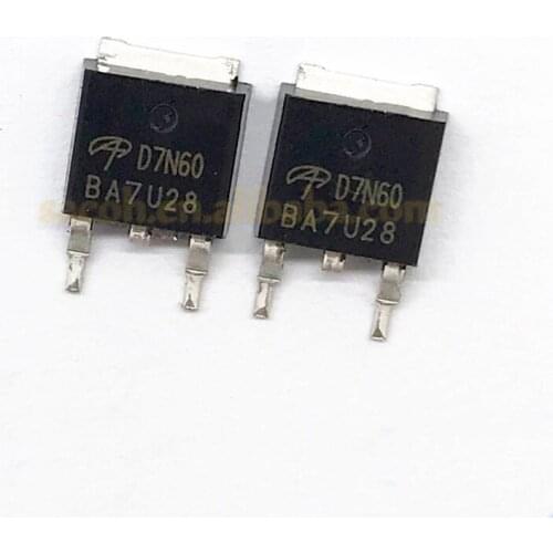10Pcs AOD7N60 D7N60 or AOD7N60M or AOD7N65 or AOD7N66 or AOD6N50 TO-252 7A 600V N-channel MOSFET