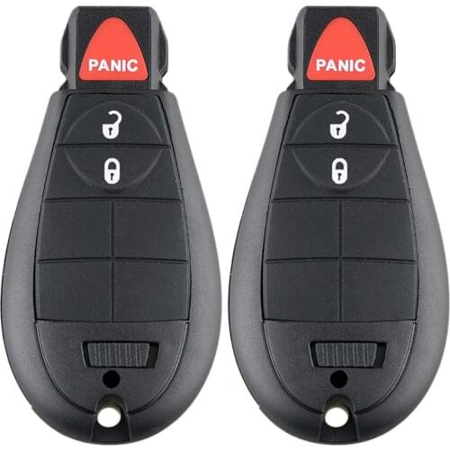 2pc 3Button Car Auto Remote Key Fob with 46 Chip M3N5WY783X/IYZ-C01C Fit for Jeep Grand Cherokee Charger/Challenger/Chrysler 300