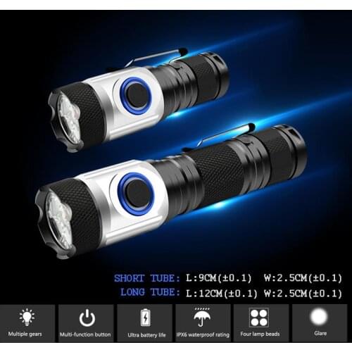 8000 lumen L2 LED flashlight most powerful torch mini flashlight usb tactical waterproof rechargeable 18350 18650 battery lamp