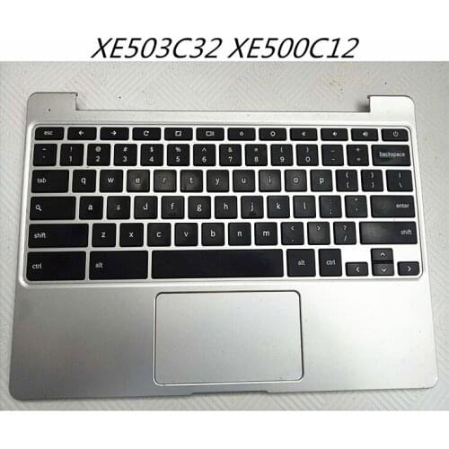90% New Palmrest Upper Cover Housing Cover Keyboard Casing For Samsung Chromebook2 XE503C32 XE500C12