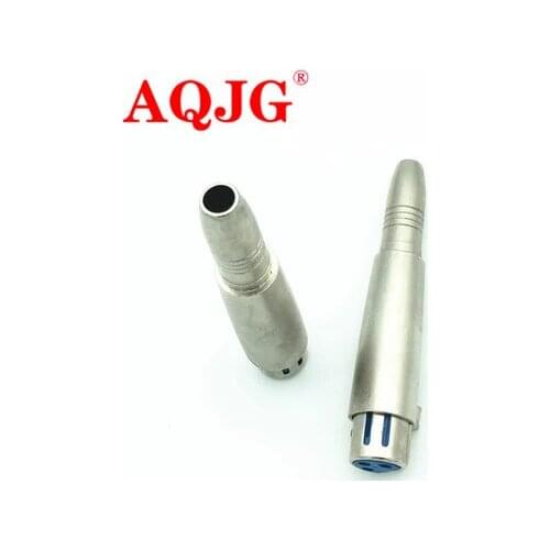20pcs/lot XLR Turn 6.5 / J3P To 6.5 Female/ XLR Male To Big Two core Female Microphone XLR Adapter AQJG