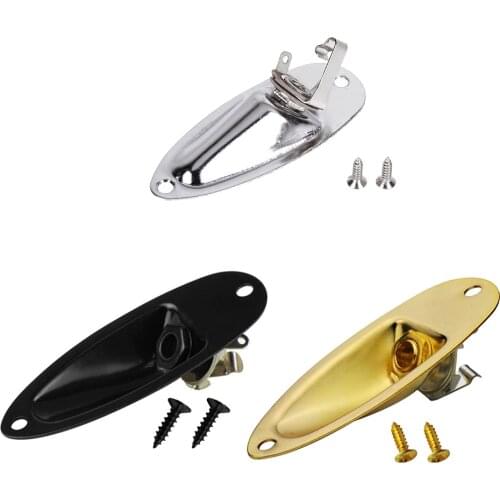 Boat Guitar Jack Plate 6.35mm Guitarra Pickup 1/4 Output Input Jack Socket for Strat Stratocaster Electric Guitar Accessories