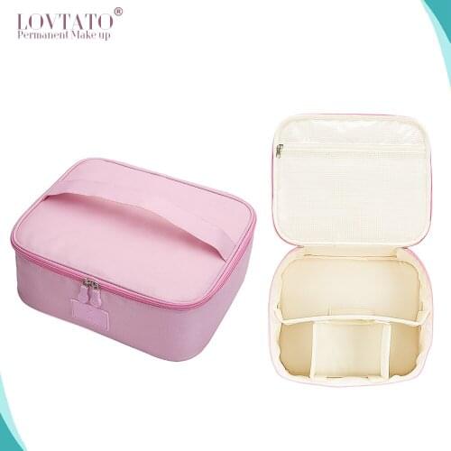 Microblading Accessories Ladies Large Protable Waterproof Cosmetic Box Multi-Cell Travel Storage Bag For Perament Makeup Kit Use
