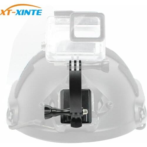 Aluminum NVG Helmet Mount Bracket Base with Extension Arm Screw Adapter for Gopro YI Sjcam EKEN for OSMO Action Camera