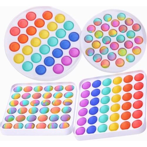 Fidget Sensory Toy Antistress Push Bubble Decompression Toys Pressure Plate Controller Educational Toy Funny Simple Dimple Gift