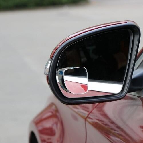 Car Clear Rearview Mirror 360 Rotating Mirror Safety Wide Angle Round Convex Blind Spot Mirror Parking Car Accessories
