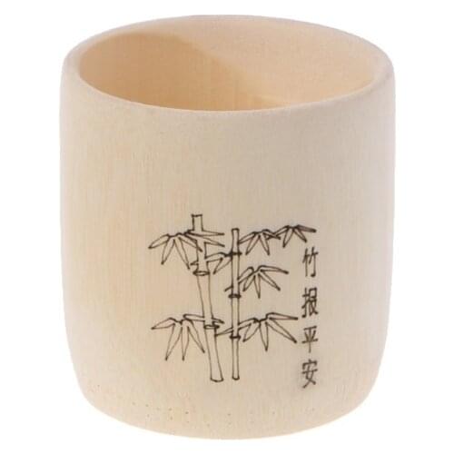 Bamboo Cup Eco Friendly Coffee Tea Mug Breakfast Beer Milk Wine Mug Traditional Cup Vintage Mug Customerized Logo