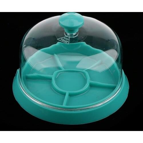 Blesiya Watchmaker Watch Parts Holder Tray Dust Cover 6 Slots Organizer Blue