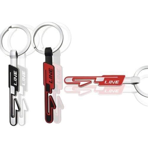 Zinc Alloy Keychain Car GT LINE Emblem Logo Keyring Metal Key Chain Ring For Kia Cerato Sportage R K2 K3 K5 RIO Sorento Optima