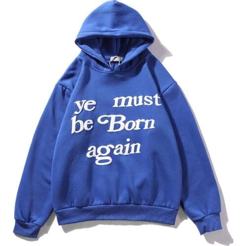 Kanye West 3D Foam Letter Print Oversize толстовка Autumn Basic Hoodie Swewatshirt Men Women Hip Hop Sport Casual Pullover Tops