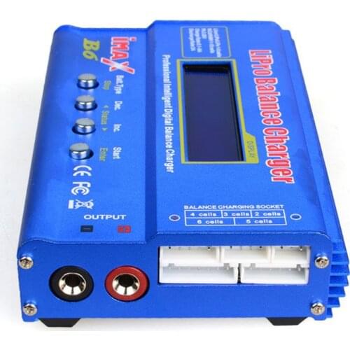 IMAX B6 80W Battery Charger Lipo NiMh Li-ion Ni-Cd Digital RC IMAX B6 Lipro Balance Charger Discharger + 15V 6A Adapter D08A