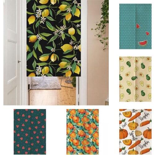 Ins Bedroom Decoration Kitchen Bathroom Partition Curtain Geomantic Blackout Door Curtain Cloth Hanging Half Panel Curtain